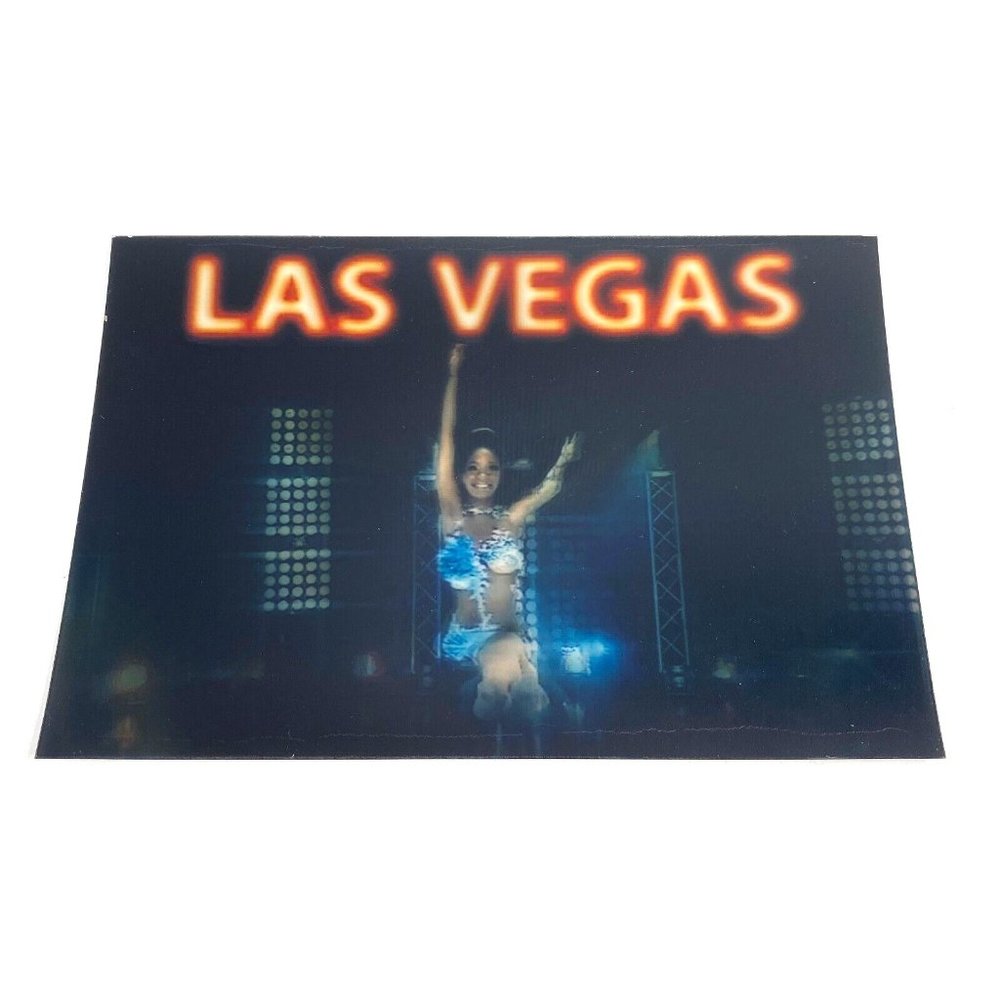 Las Vegas Showgirl 3-D Art Photo Photograph 4" x 6"‎ Demo Print Lenticular 3D